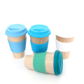 Natural Eco-friendly Sustainable Bamboo Fiber Tea Coffee Mugs Cup Portable For Home, Travel